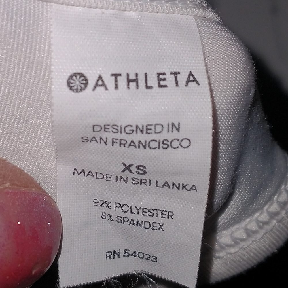 ATHLETA GAP White Striped Mesh Tank Top Size XSmall - Picture 4 of 4